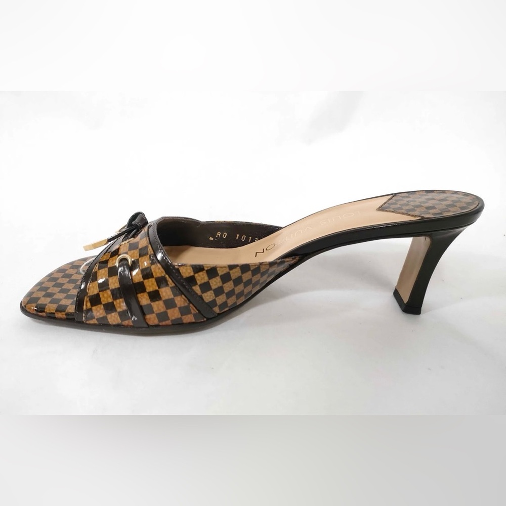 Louis Vuitton Damier heel Sandals 6.5 women’s - Picture 3 of 8